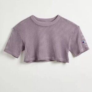 NWT! Champion Purple Boxy Crop T-Shirt | M
